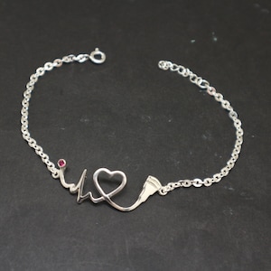 Sonography Bracelet Gifts for Her - RDMS Medical Student Graduation Gift for Sonographer Ultrasound Tech Jewelry