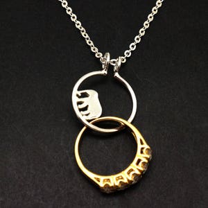Silver Ring Holder Necklace
