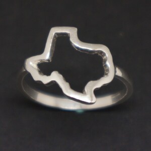 Silver Texas State Ring - Personalized Custom State Ring, Houston Texas ...