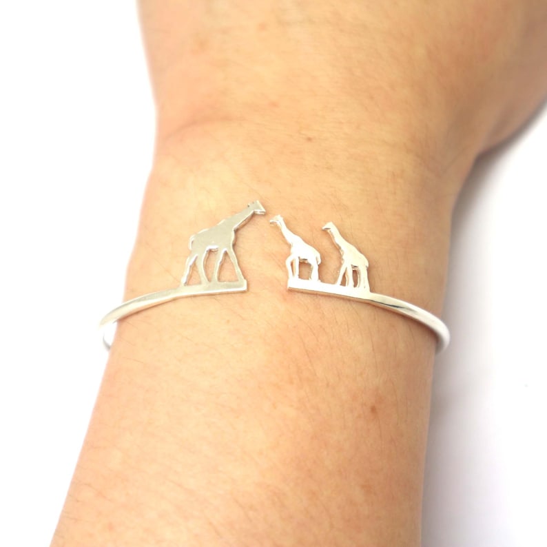 Giraffe Bangle Bracelet Enamel - Purple main image 1
