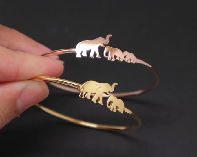Elephant Handcrafted Sterling Silver Sar-cuff