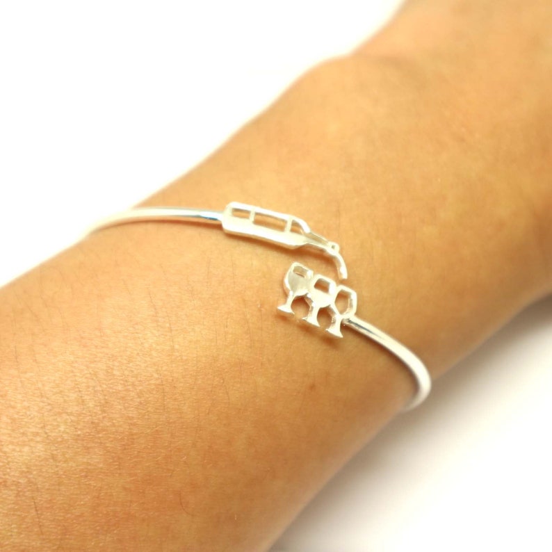 Unique Wine Bracelet Bangle Silver Wine Jewelry Wine Lover Etsy