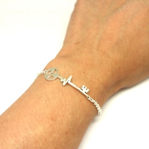 Radiology Technologist Key Bracelet - Radiologist Tech X ray Bracelet, Radiologist, Respiratory Therapist RT Gift, X-ray Rad Tech Jewelry