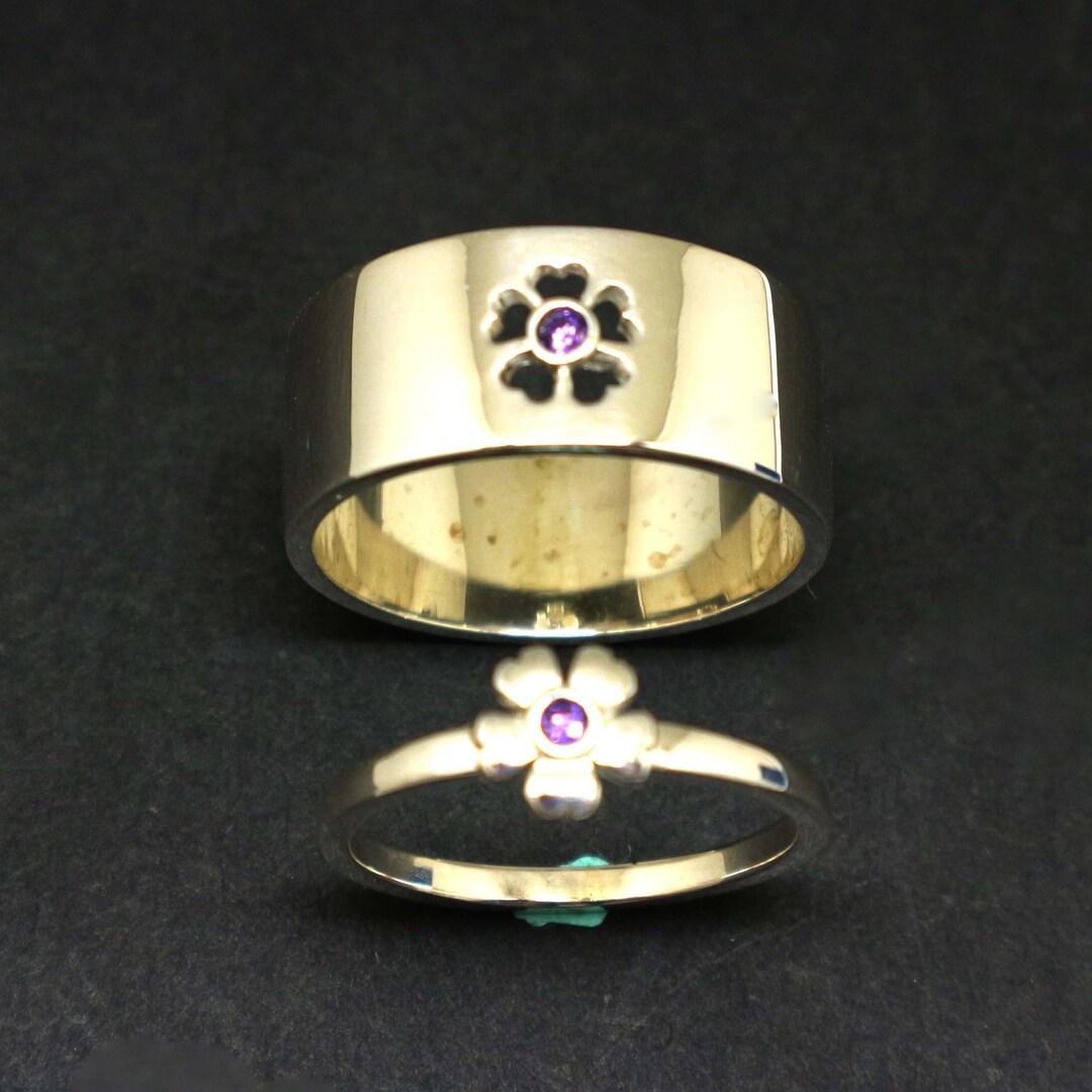 What Nots Rings Silver Forget Me Nots Flower Ring: Personalized Custom Name ...