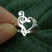 Silver Music Note Ring - Gift for Graduation, Thank You, Daughter, Mother In Law, DJ, Drummers, Teacher, Friendship, Coworker, Wife 