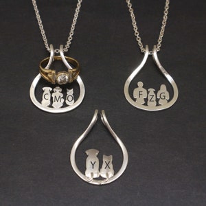 Silver Ring Holder Necklace