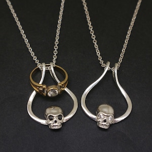 Silver Ring Holder Necklace