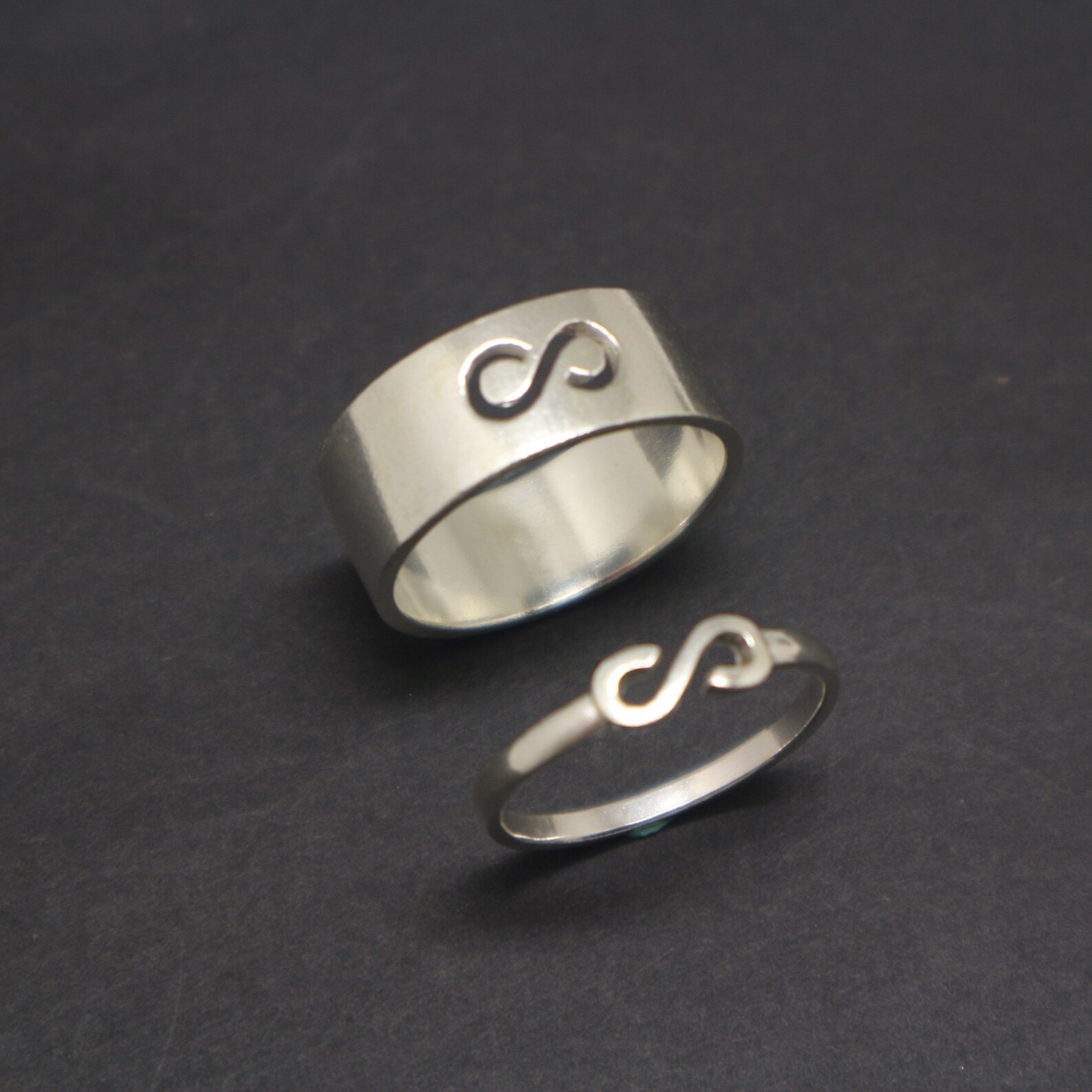 Infinity Promise Rings for Couples Infinity Jewelry His & Etsy