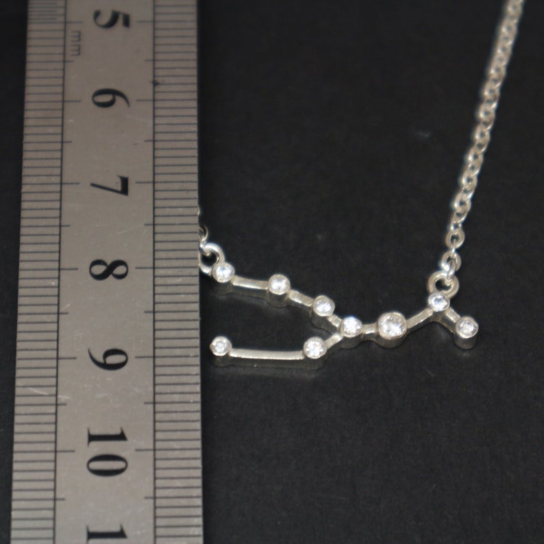 Taurus Jewelry Zodiac Sign Jewelry Birthstone Necklace Sterling Silver Taurus Constellation Necklace Star Astrology Necklace
