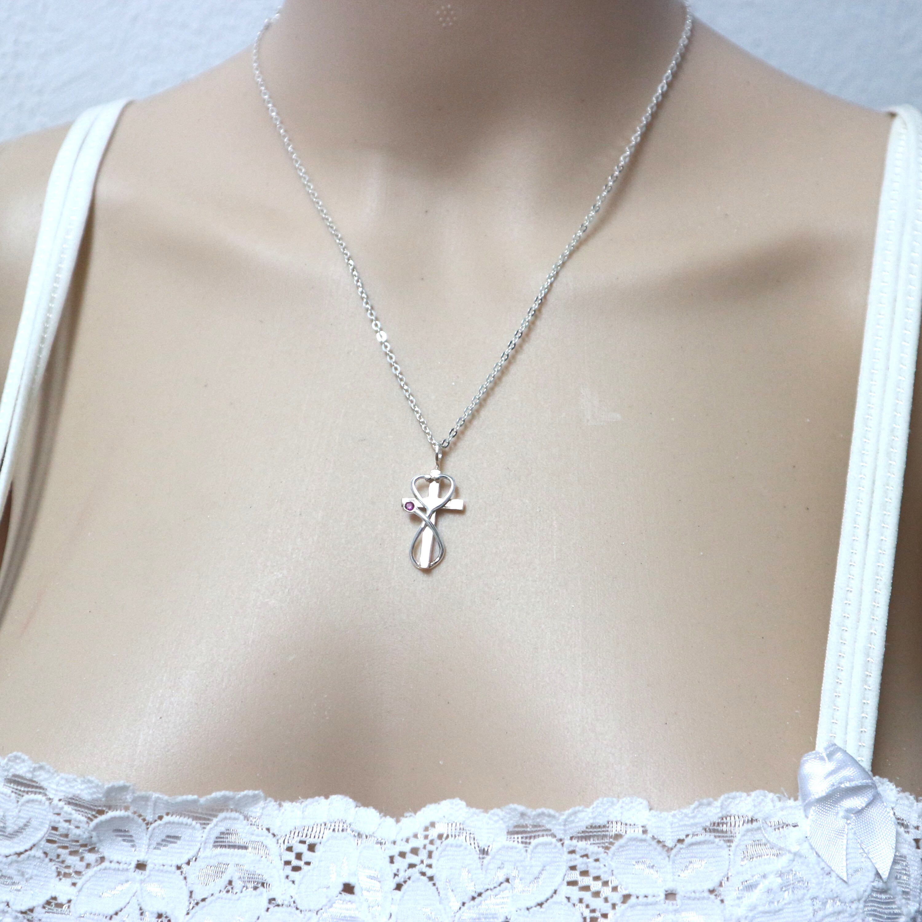 Nurse Stethoscope Cross Necklace Nurse Prayer Necklace | Etsy