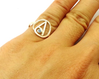 Sterling Silver Atheist Ring - Atheist  Jewelry - Atheism, Faith, Carl Sagan