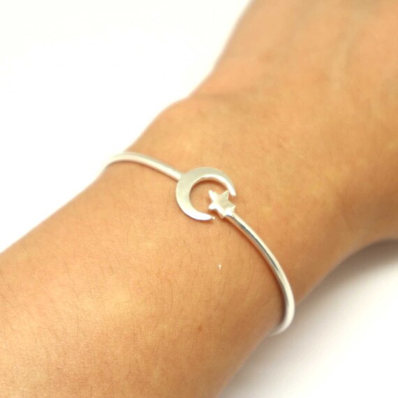 7 mm Argent Sterling 925 USA Vendeur Lune et étoile design Toe Ring face HAUTEUR