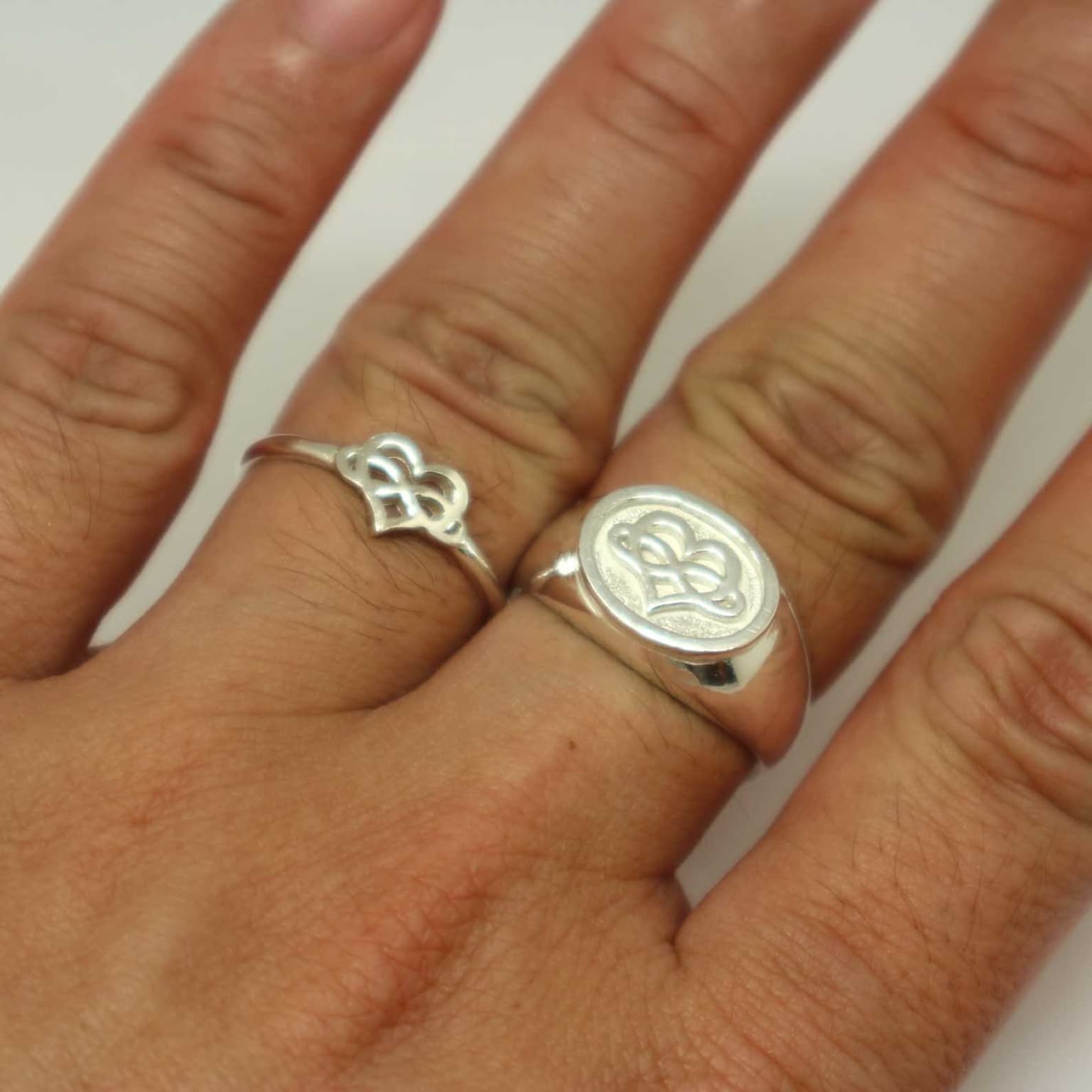 Polyamory Couple Set Promise Ring Polyamory Jewelry His and Etsy