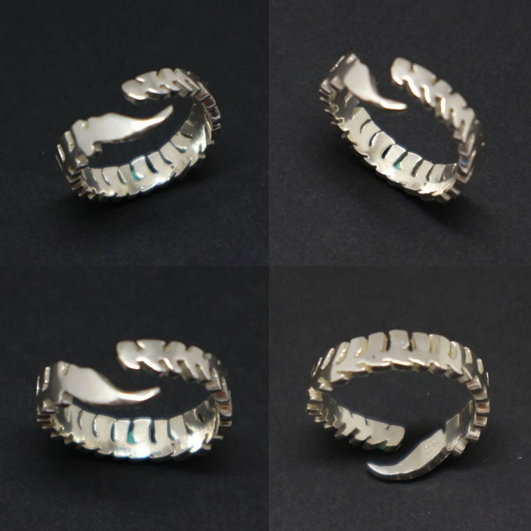 Silver Spine Cord Anatomy Ring