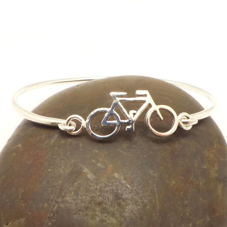 Silver Mountain Bicycle Bangle Bracelet Bike Chain Cycling Etsy