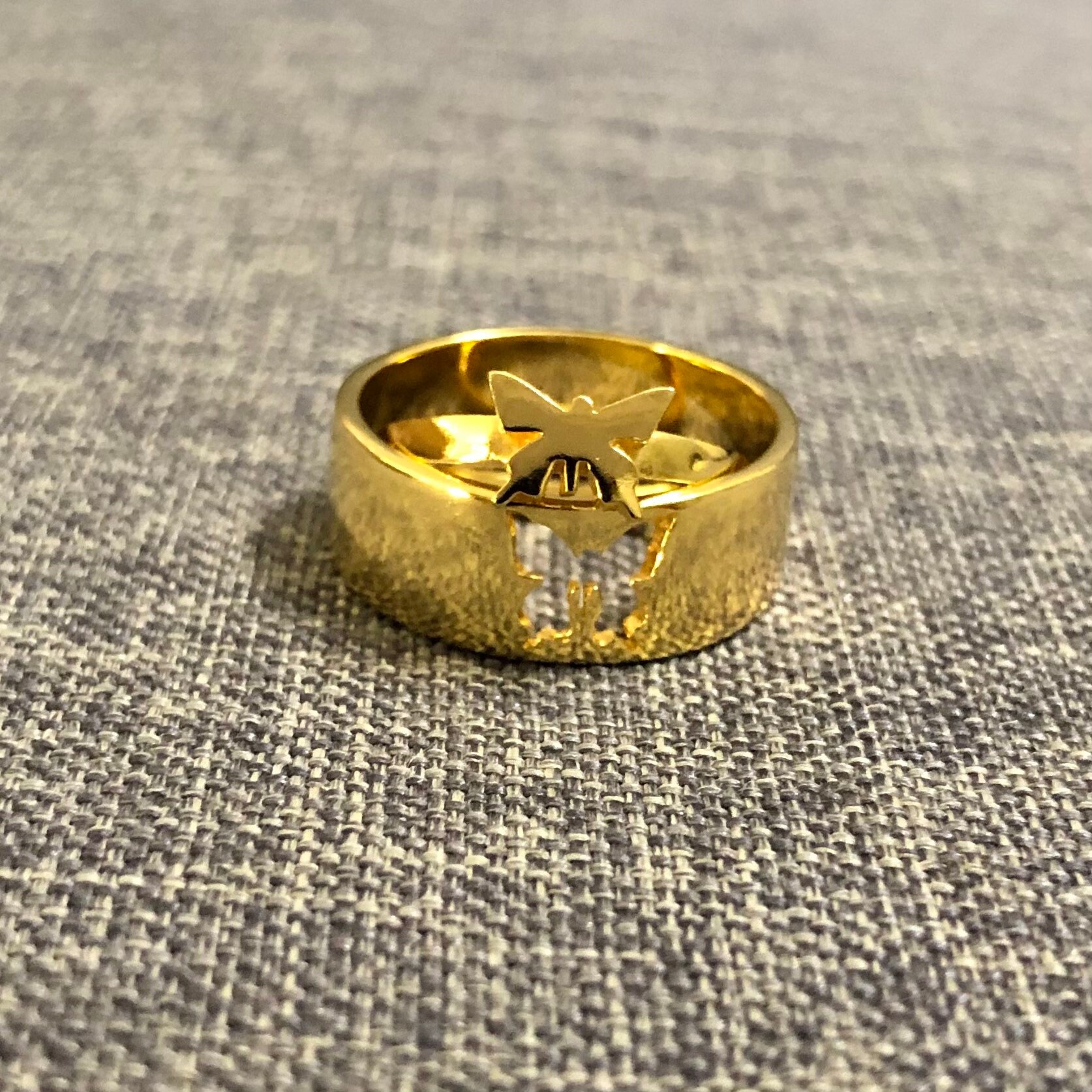 Silver Butterfly Couple Ring Butterfly 