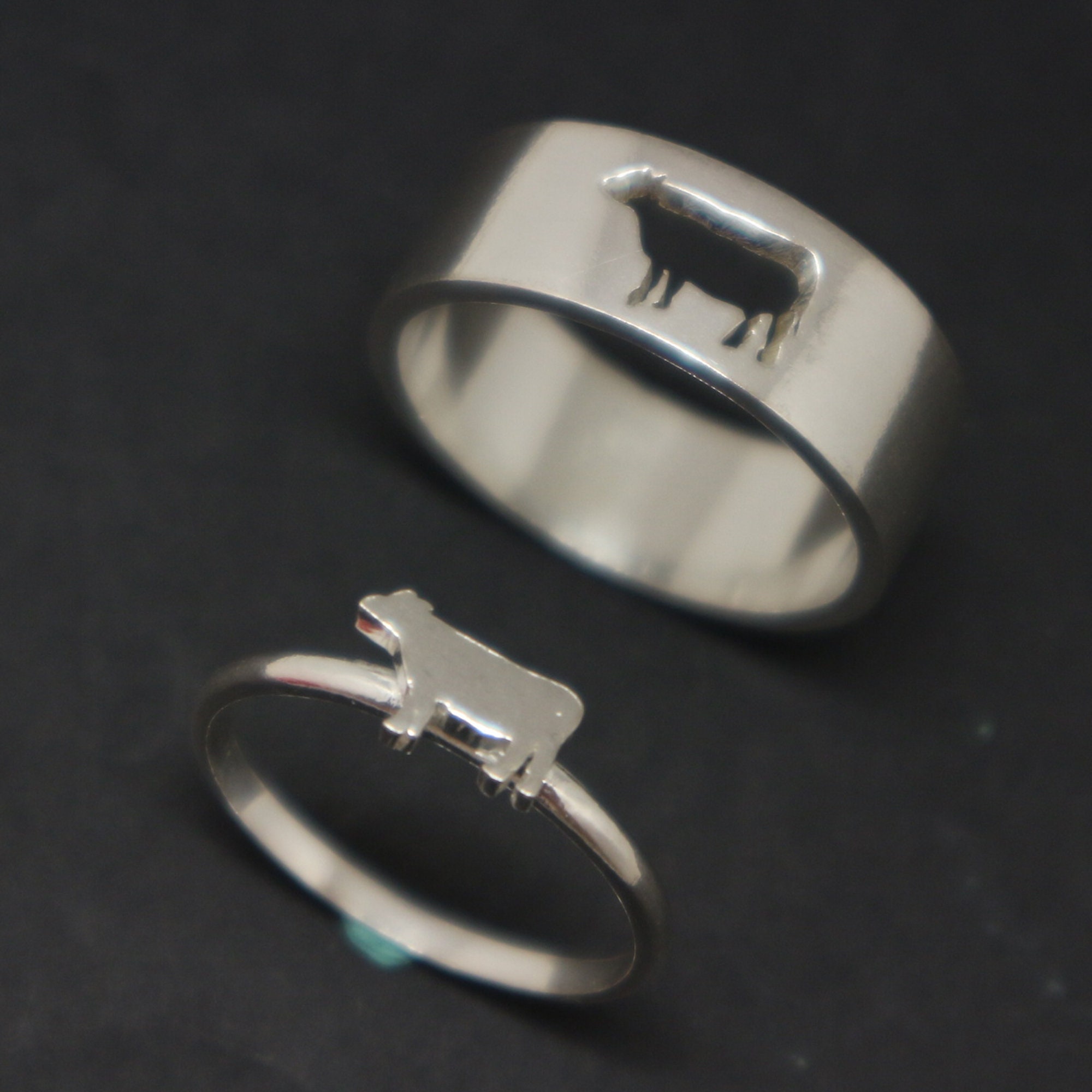 Matching cow rings deals