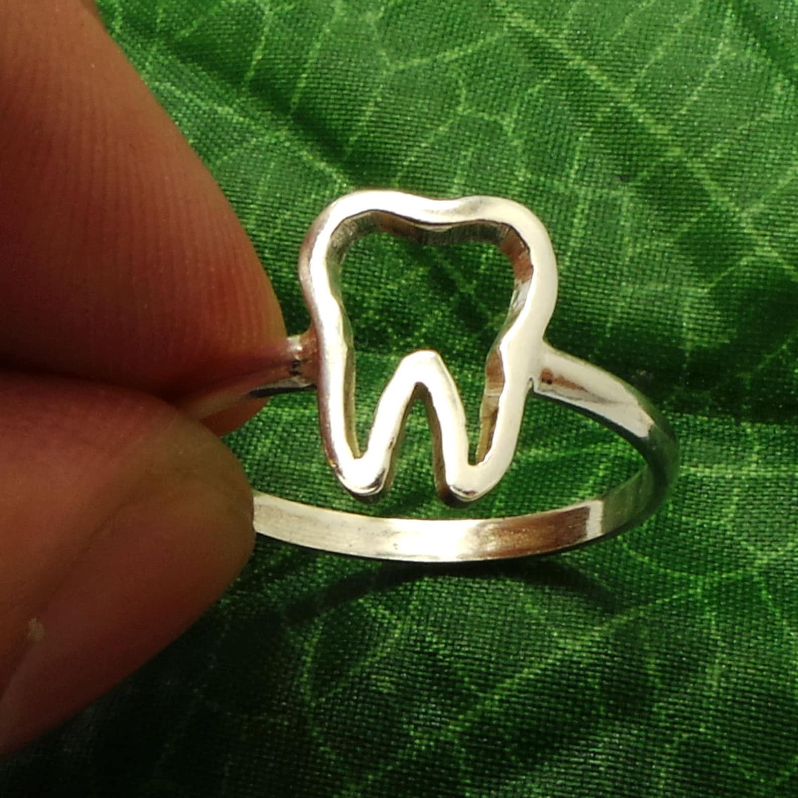 Silver Tooth Ring Tooth Jewelry Teeth Ring Teeth Jewelry Etsy UK