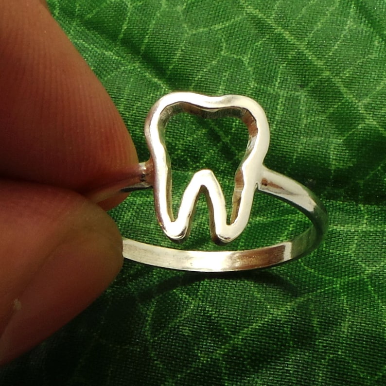 Silver Tooth Ring Tooth Jewelry Teeth Ring Teeth Jewelry Etsy UK