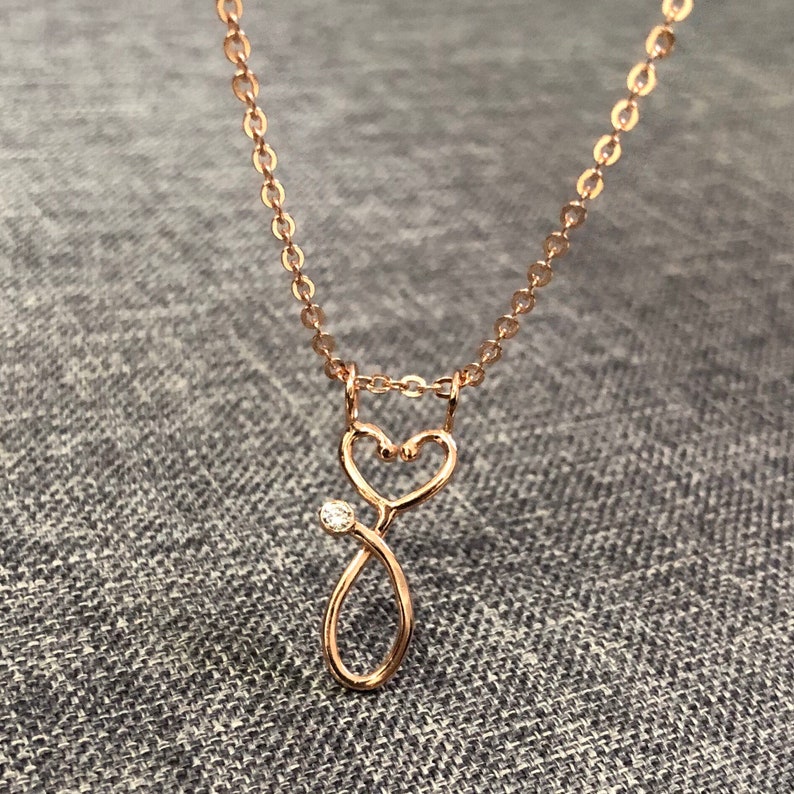 Nurse Practitioner Ring Holder Necklace Silver Heart Etsy UK