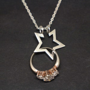 Silver Ring Holder Necklace