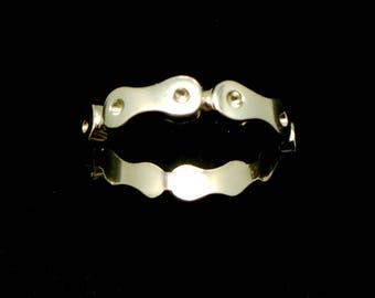 925 Silver Bicycle Chain Ring - Bicycle Chain Jewelry, gift for bicycle lovers, bike chain, bicycle present, unisex gift