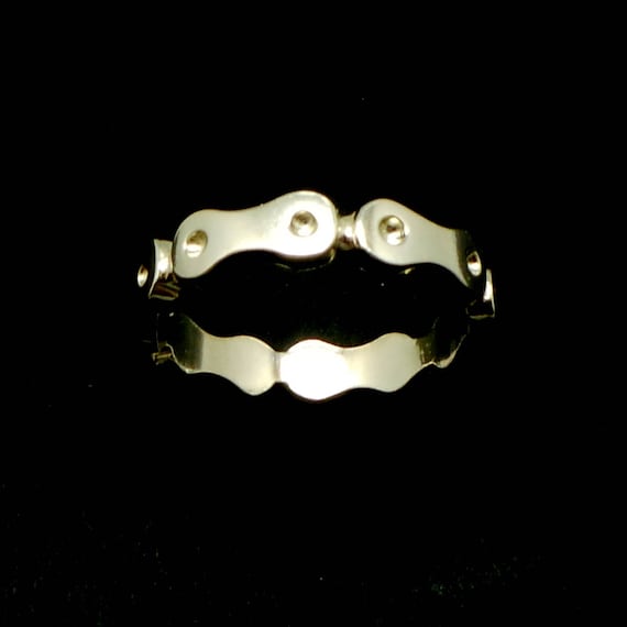 925 Silver Bicycle Chain Ring Bicycle 