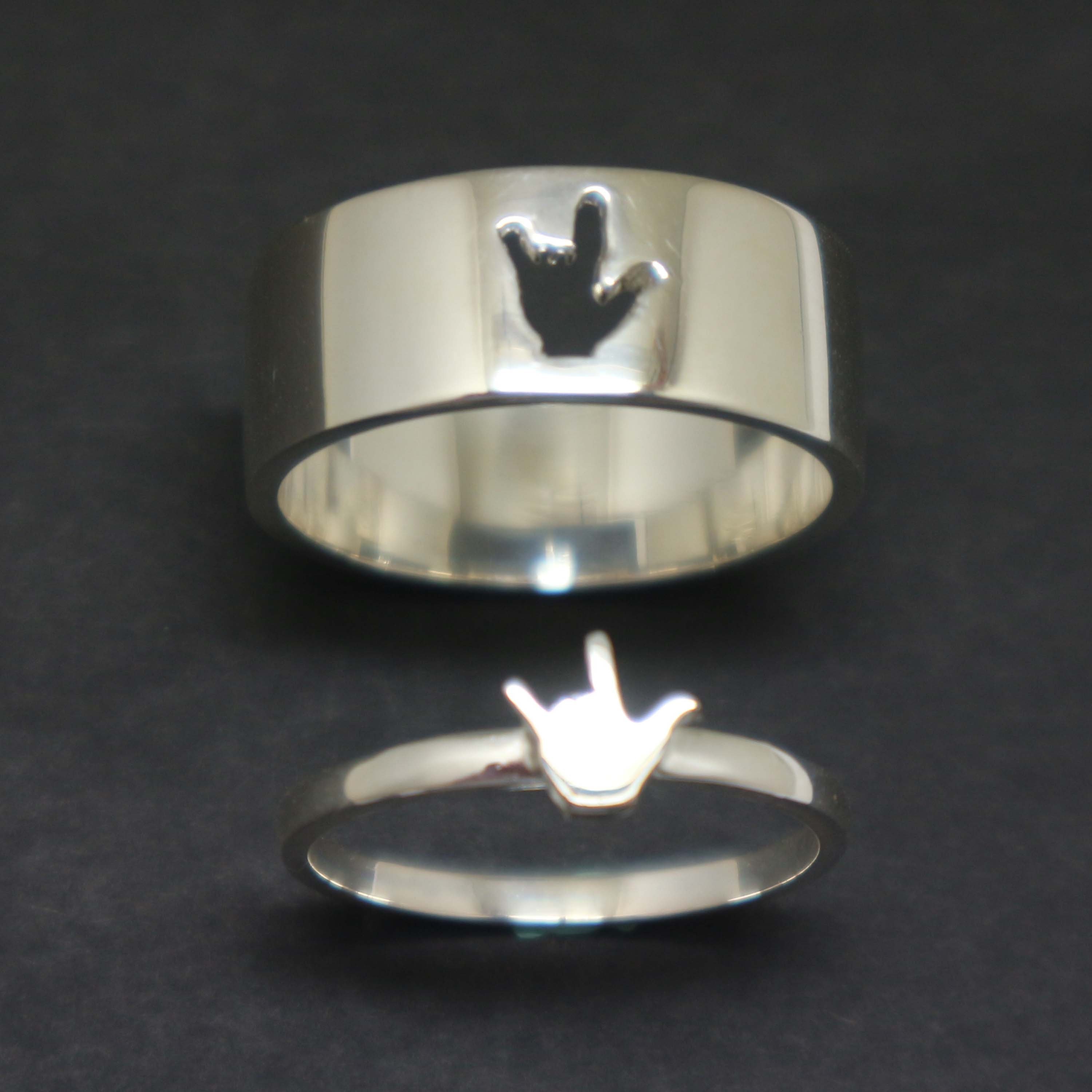 Matching couple rings on sale lightning