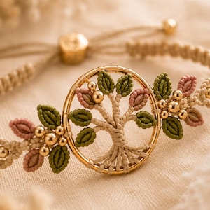 Tree of Life Macrame Bracelet Pattern PDF, Beginner Micro Macrame Jewelry Tutorial, Adjustable Botanical Bracelet(Digital Download)