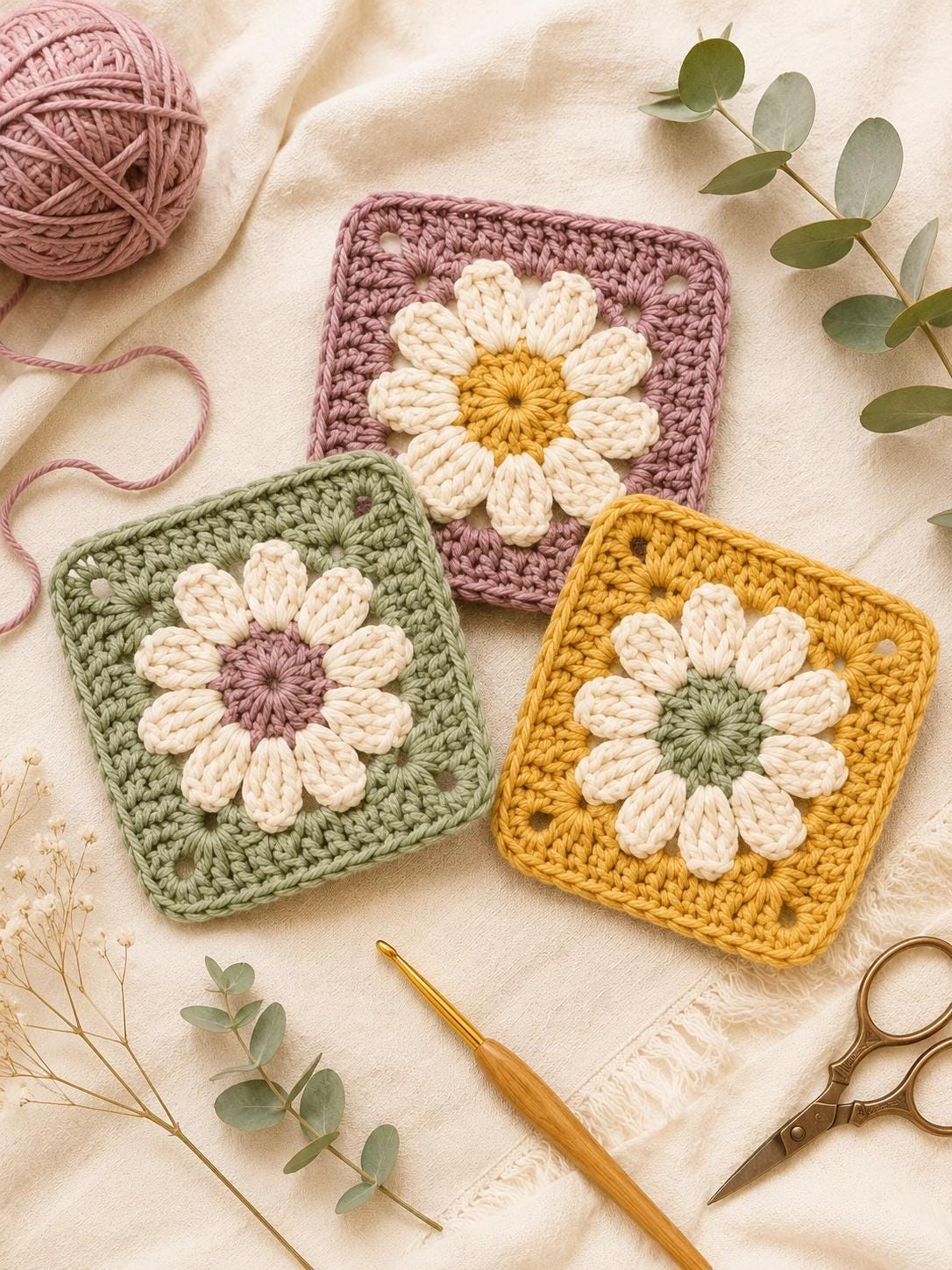 グラニースクエアブランケット - Etsy 日本