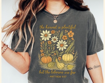 Comfort Colors Erntedank-Shirt: Religiöses Erntedank-T-Shirt