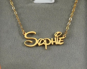 Personalized Nameplate Necklace,Custom Kids Name Necklace,Child Name Necklace,Gift For Kids,Birthday Gifts,Personalized Gift,Bridesmaid Gift