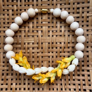 Sunset collection - Pakalana, pikake double lei - Forever Car lei