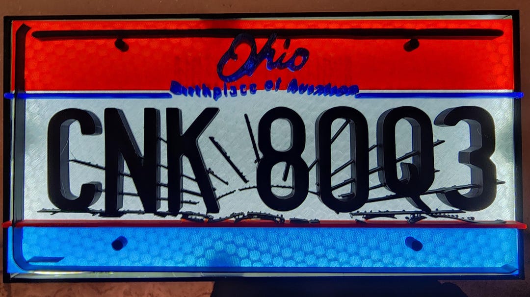 Supernatural Lightbox (CNK 80Q3 Ohio License Plate) - Etsy