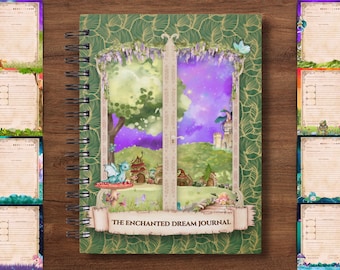 Fantasy Dream Journal Printable PDF | 100 Unique Magical Pages | Cozy Cottagecore Journal | Dream Tracker | Digital Download