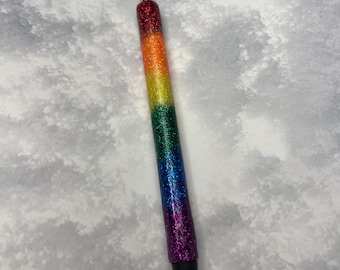 Rainbow glitter pen