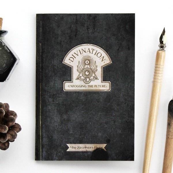 Divination - A Beginners Guide - Wizard Inspired Notebook - Spellbook Design by Chatty Nora