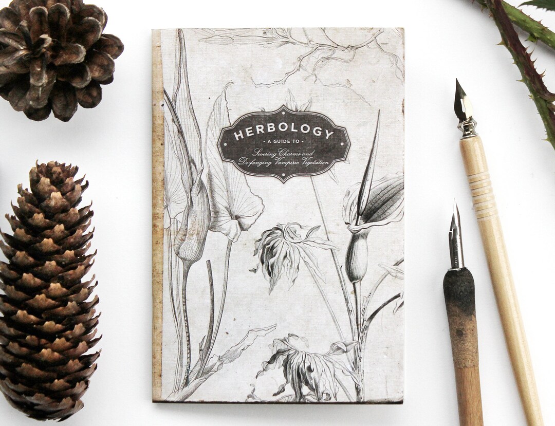 Herbology A6 Notebook Wizard Inspired Spell Book Stationery Etsy