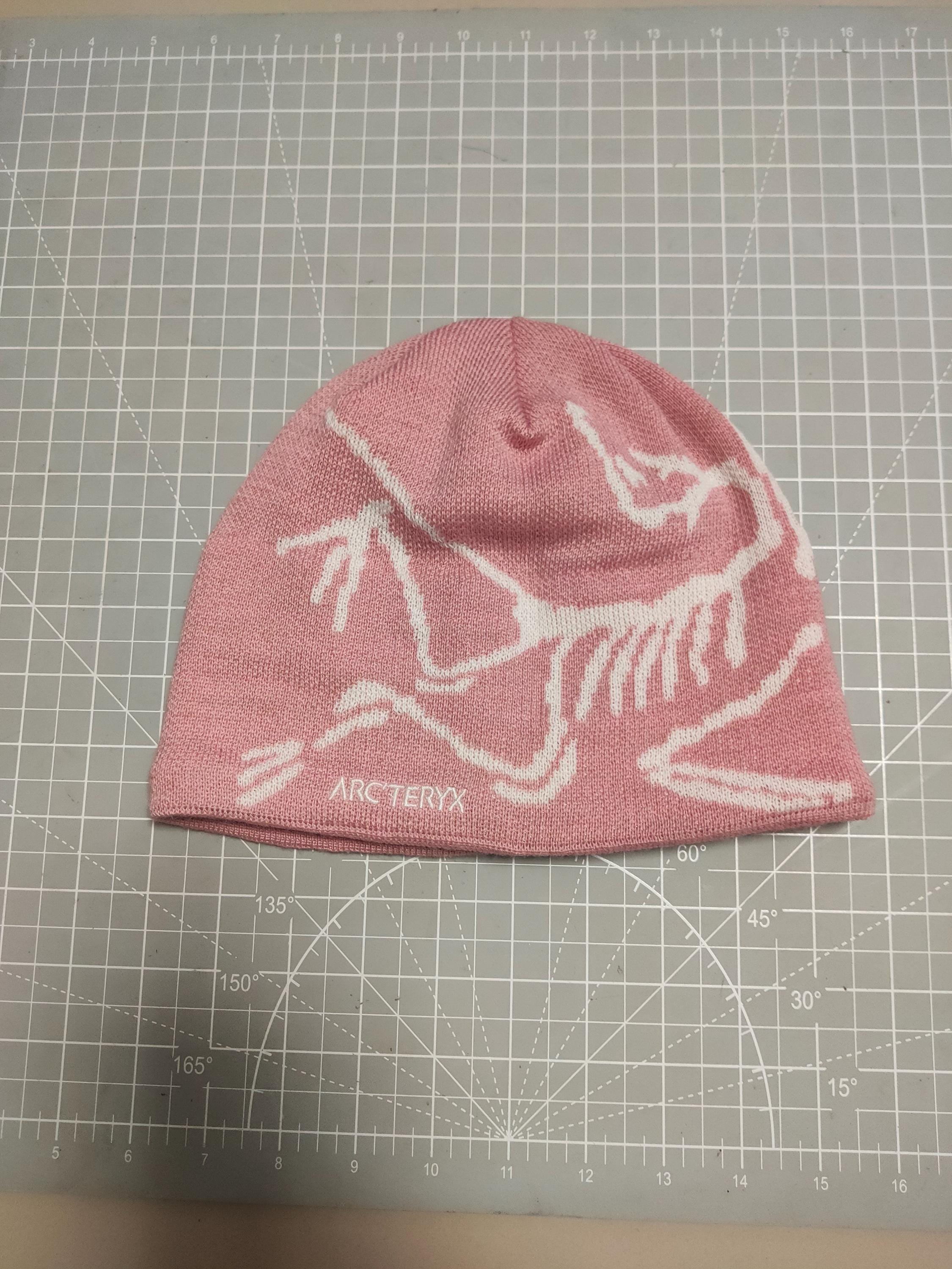 Arc'teryx Pink Bird Head Toque - Merino Wool Winter Beanie Hat For