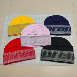 Supreme hypebeast jacquard reflekterande mössa fw24 Fri frakt skärning tvättetikett Äkta export överskott svart röd blå
