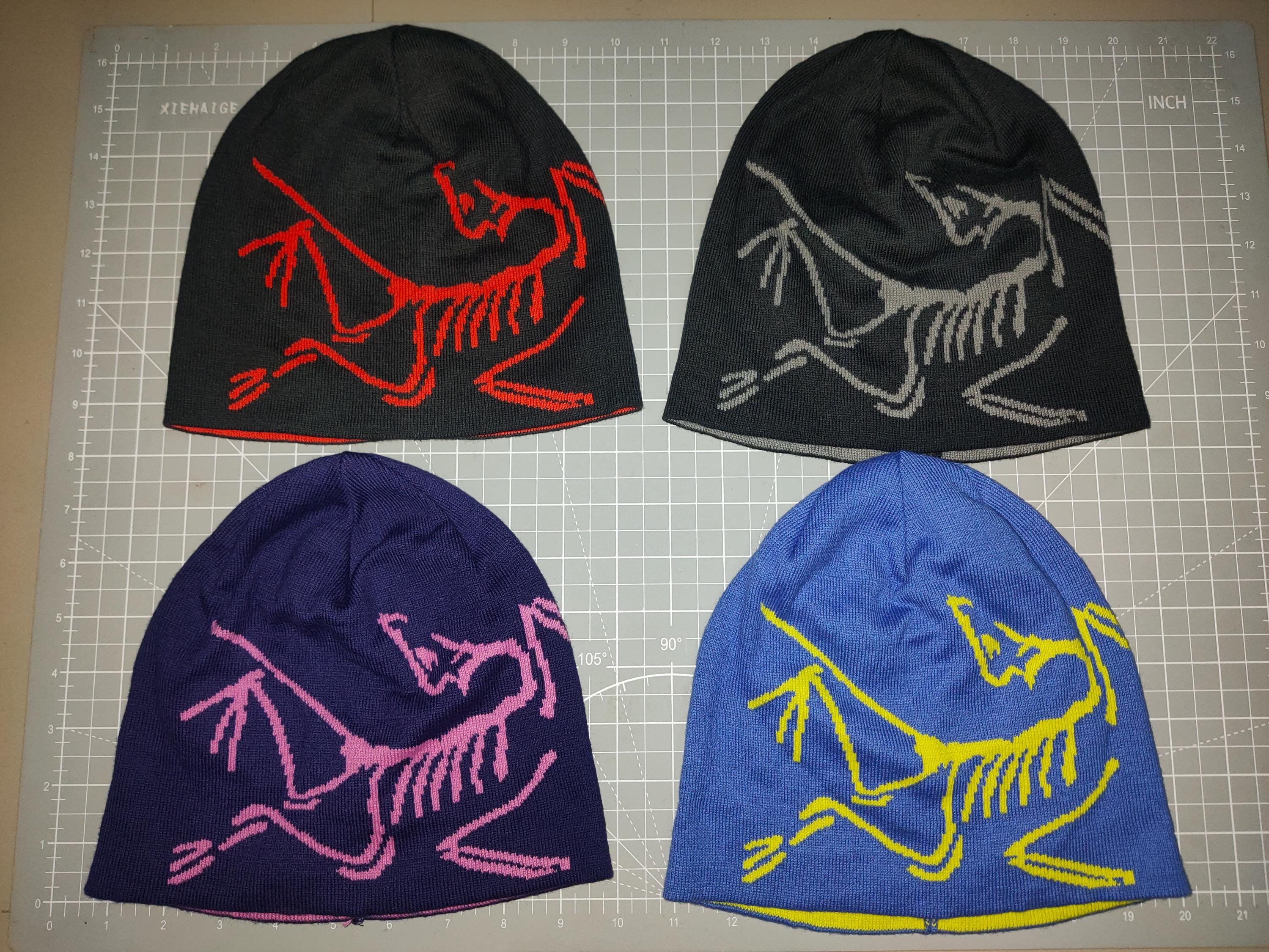 Free Shipping ARC'TERYX Lightweight Bird Head TOQUE Black Purple