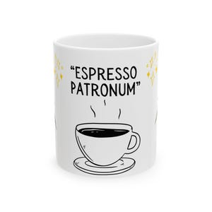 Espresso Patronum Coffee Mug | Wizard-Inspired Magic Coffee Cup | Funny Gift for Coffee Lovers & Potter Fans