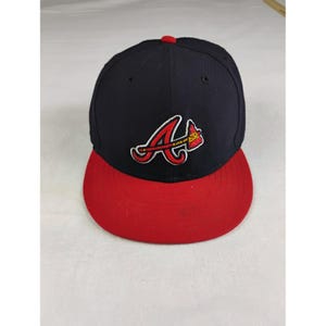 Atlanta Braves MLB New Era 59FIFTY Kids Fitted Hat Size 6 5/8 Baseball Cap
