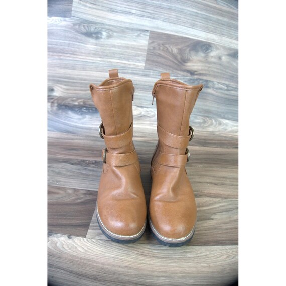 Nautica Brown Moto Boots Women display picture 3