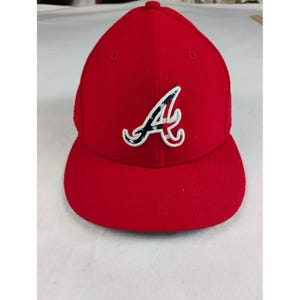 Atlanta Braves MLB New Era 59FIFTY Fitted Hat Cap 10th Anniversary Size 7 1/8