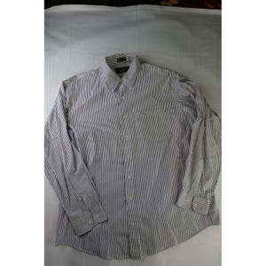 Striped Dress Shirt Mens Long Sleeve Button Down Collared