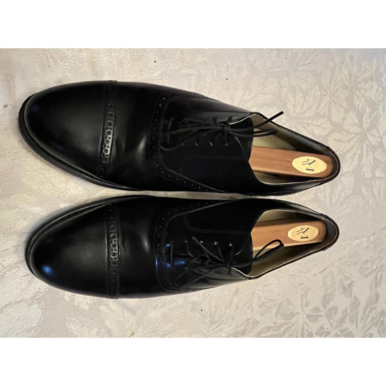 Men’s Black Leather Dress Shoes size 12 Bostonian Fremont Cap Toe. Almost new! Vintage Bostonian Cap Toe Oxford Shoes: Black Leather Dress  main image 2