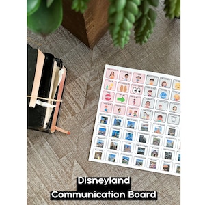 Disneyland AAC Communication Board