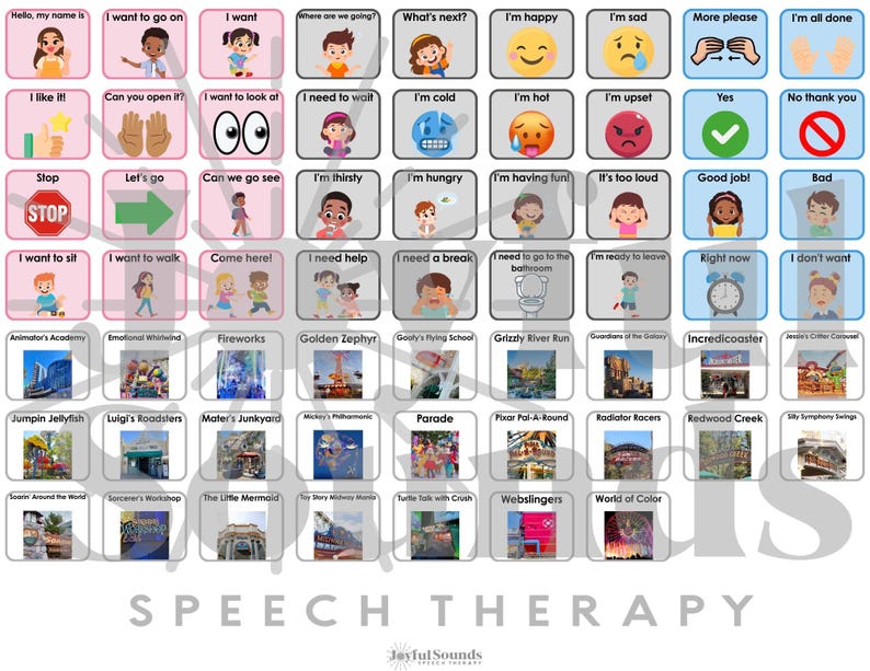 Oogie Boogie Bash AAC Communication Board - Etsy