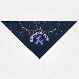 Birthday Boy Dog Bandana | Happy Birthday Dog Scarf, Cute Pet Birthday Party Puppy Accessory, Birthday Photos Gift Ideas